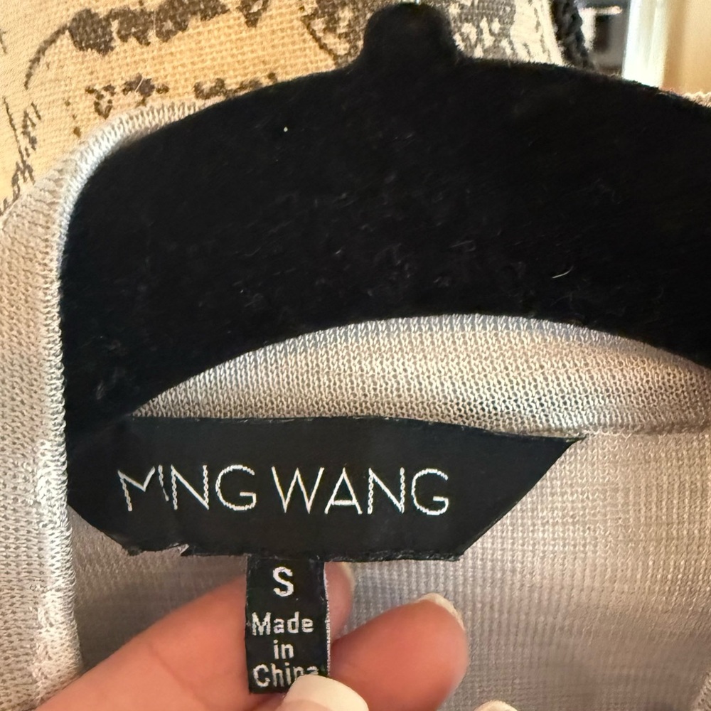 Ming Wang Beige Patterned Women's Jacket - image 4